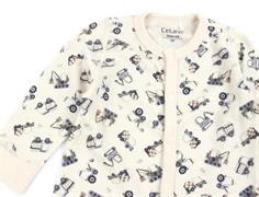 CeLaVi dark blue motorprint heldragt uld/viskose